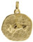 trendor Sternzeichen-Anhänger Stier 333 Gold 16 mm Anhänger Tierkreiszeichen für Damen, Herren und Kinder, Echtgold, 08725-05