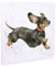 Wrendale Designs Kunstdruck auf Leinwand, Motiv Friday-Feeling, quadratisch, 20 cm, Weiß