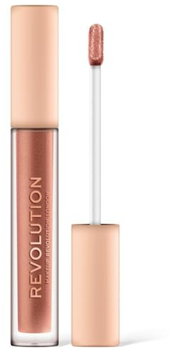 Makeup Revolution - Flüssiger Lippenstift - Nudes Collection Metallic - Lingerie