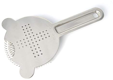 Colador de cóctel Yukiwa Baron – Fabricado en Japón (plata)