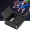 2Pcs Black Aluminum Alloy Desk Cable Grommet Covers with Brush - Rectangle Table Cable Management Hole Covers for Office Home