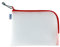 HERMA 20008 Trousse de toilette A5 à fermeture éclair (26 x 20 cm) petite pochette transparente à fermeture zip pour produits cosmétiques, liquides, maquillage, brosse à dents, sac cosmétique, rouge