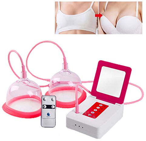 Electric Breast Pump/Breast Enhancement Machine/Breastfeeding Pump, Portable Dual Suction Chest Care Machine for Lifting and Anti Sagging Massages in Travel&Home,D Cup
