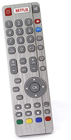 AULCMEET SHWRMC0116 Ersetzen Sie die Fernbedienung passend für Sharp Smart TV LC-55CFG6241K LC-55CFG6352E LC-43CFG6452K LC-49CFG6452E LC-49CUG8062K LC-49CUG8461KS LC-40CFG6022E LC-40CFG62C42FG62K
