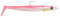 Savage Gear Gummifische zum Meeresangeln Sandeel V2 Big Game 23,5cm 175g, Farbe:Pink Pearl Silver