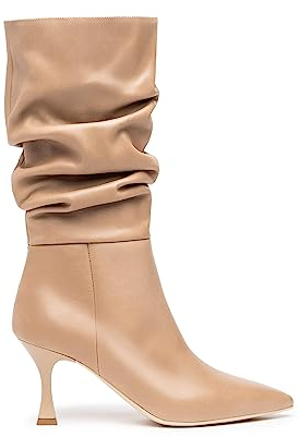 Nero Giardini I205587DE Stivali Donna in Pelle - Beige 37 EU