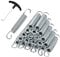 COSTWAY 20 Stück Trampolin Ersatzfedern 140mm / 180mm, Trampolinfeder aus verzinktem Stahl, für Trampolin φ244cm 305cm 366cm 427cm 457cm 487cm (140 mm 5.5 Zoll)