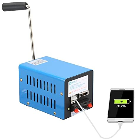 Tragbarer Handkurbel Generator Manuelle USB Ladegerät Notstromaggregate Manueller Generator für Camping im Freien Überleben