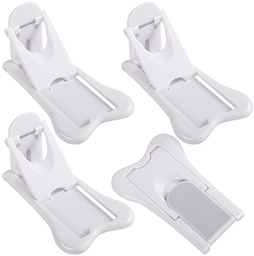 4 Piezas Cerradura Puerta Corredera Bebe, Seguridad Ventanas Autoadhesivas Niños, Cierres Seguridad Bebe para Puertas Ventanas Armarios