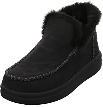 Hey Dude Damen Denny Grip Moc Toe Stiefel, Schwarz, 2.5/6.5 UK