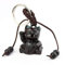 lachineuse - Porte-Clés Chat Maneki Neko - Porte-Bonheur - Chat Japonais Mignon - Objet Kawaii Lucky Cat - 3,5 x 3 x 3 cm - Idée Cadeau Asiatique Japon - Coloris Rouge Brun