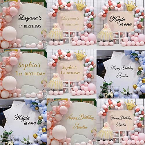 France Birthday Party Board Accueil Panneau De Réception Autocollant d'anniversaire en Verre Personnalisé, Nom Personnalisé Date Anniversaire Panneau, Bienvenue Anniversaire Autocollant(L)