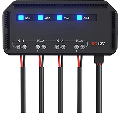 Tweovnai Car Motorcycle Battery Protection Fuse Box Junction Fuse Box 20A Output Has Insulation, Heat Resistance