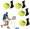 Rachlicy Tennis Trainer Ballo di sostituzione durevole da tennis con corda per pratica per esercitazioni single per principianti