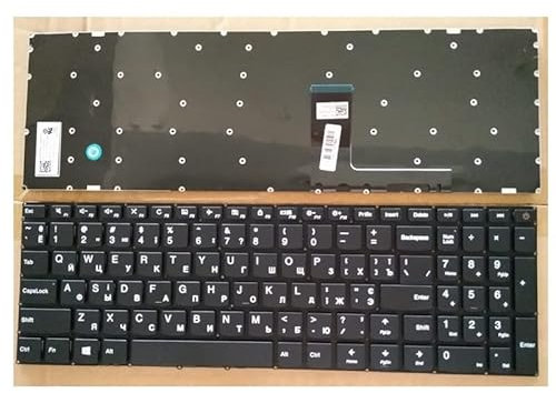 YANHAO Nuevo for Lenovo ideapad 110-15 110-15ACL 110-15AST 110-15IBR Russian RU Teclado Negro for computadora portátil [Fácil de Instalar]