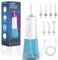 SURFOU Munddusche Kabellos Mundduschen 230ML 5 Modi 7 Düsen, Mundduschen Reise Water Flosser IPX7 Wasserdicht USB-C Wiederaufladbar für Reisen & Hause