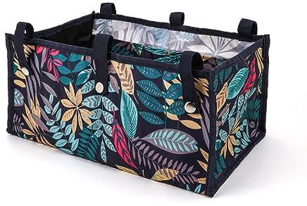 Dongawin Rollator-Tasche unter dem Sitz für Rollator, Rollator-Tasche, Organizer-Tasche, Aufbewahrung für Spaziergänger für Senoirs, Zubehör für Spaziergänger (groß, Ahornblatt)