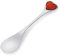 AMBEDORA Cuillère Taille M, Argent Sterling Poli Ambre Baltique Coeur Moyenne cuillère en Argent avec Coeur en Ambre, Cadeau pour Baptême Anniversaire de Mariage Anniversaire