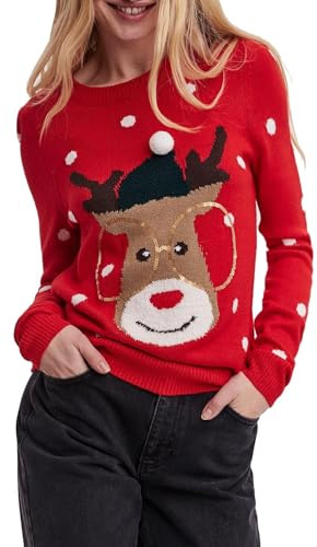 VERO MODA VMTINSEL LS O-Neck Blouse Xmas REP2