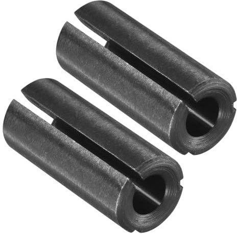 CoCud Adaptateur de Mandrin de Routeur, 12mm à 6mm 1/2 de Diamètre Extérieur, pour Tour CNC et Fraiseuse - (Applications : pour le Fraisage du Bois et du Métal), 2 Pièces