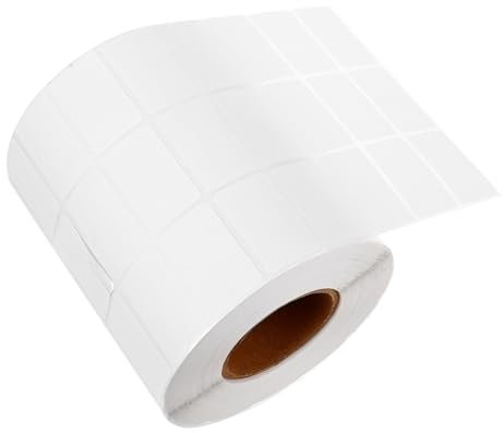 SOLUSTRE 1 Rolle/5000 Blatt Leere Etikettenaufkleber Zum Beschriften Von Weißen Etiketten Selbstklebende Aufkleberrolle Leere Namensschilder Für Die Speisekammer Im Gefrierschrank