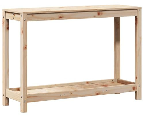 vidaXL Pflanztisch mit Ablage 108x35x75 cm Massivholz Kiefer