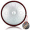 35,6 cm Handpfanne, 9 Noten D-Moll, ätherische Trommel, Stahlzungentrommel, Handpan-Yoga-Meditationsinstrument für Anfänger, Silber