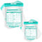 Resurhang 100 Pack Zipper Microwave Steam Bags Medium and Large Sizes Reusable Cooking Pouch Microwave Cooking Bags for Vegetables Potatoes and Meat