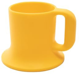 Untippy Silikon-Tasse für Kleinkinder mit Griff, 142 ml, Farbe: Sonne