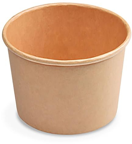 VEPATIM 100 Eisbecher aus Kraftpapier braun Ø75mm 125 ml