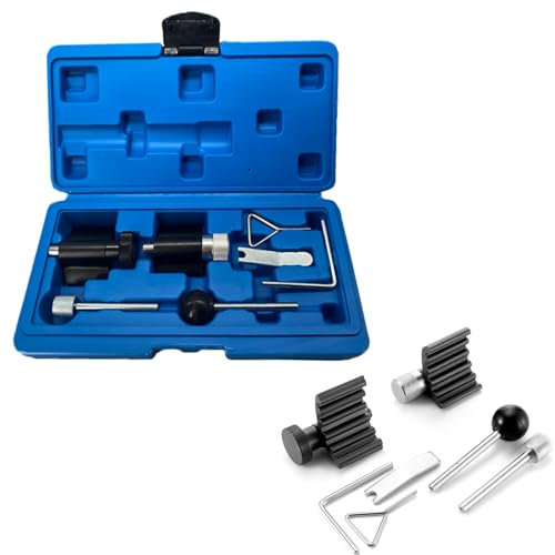 JinsenTGG Kit Messa in Fase Motore Strumento Regolazione di Bloccaggio Dell'albero a Cameo Compatibile con VAG 1.4L 1.6L 1.9L 2.0L SDI TDI Diesel Engine A1 A3 A4 A6 Q3 Q5