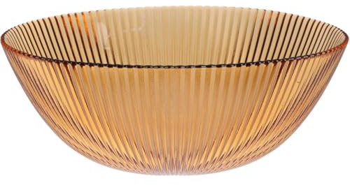 Home & Styling Amber Schale, Ø 21 cm - Glas, Orange, Übergangsweise, Schüssel, Bowl