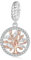 Family Tree Of Life Dangle Charm Rose Gold Genuine 925 Sterling Silver Compatible With Pandora Bracelet