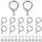Ringschraube M6, 12 Stück Augenschraube 304 Edelstahl mit Muttern und Unterlegscheiben Ösenschraube Rostfrei Hardware Ringschrauben für Rolle Des Befestigens Und Hängens