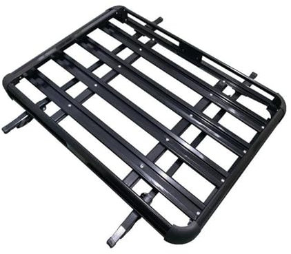 Dachbox Aluminiumlegierung 160 * 100 cm Doppelstock-Autodachträger SUV-DachAluminiumlegierungs-Frachtkorb Fracht-Dachträger Auto Dachträger(Black 160x100cm)