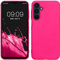 kwmobile Case kompatibel mit Samsung Galaxy A16 5G Hülle - Schutzhülle aus Silikon metallisch schimmernd - Handyhülle Metallic Pink
