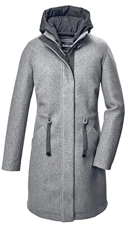 G.I.G.A. DX Damen Gw 46 Wmn Prk Fleece Parka/Mantel mit abknöpfbarer Kapuze