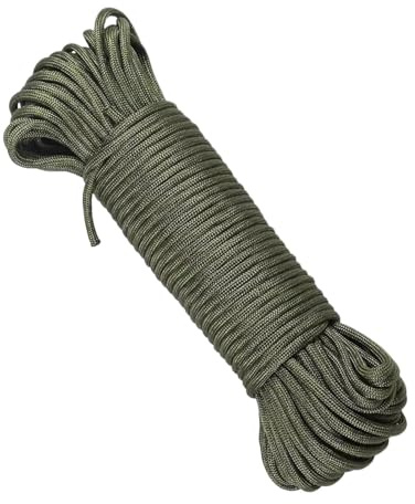 Corde d'extérieur, corde de paracorde – corde pour résistante aux rayons UV, résistante à la charge | corde de survie, paracorde à 7 fils pour escalade, camping, séchoir à linge
