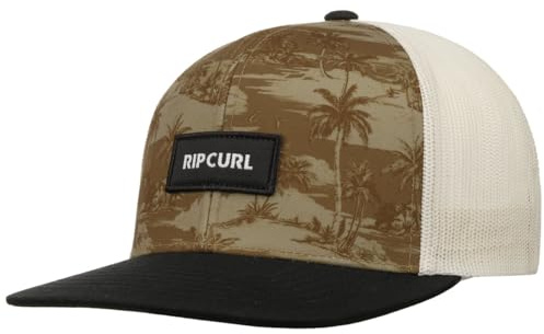 Rip Curl Combo Flowers Trucker Cap Basecap Baseballcap Truckercap Meshcap Flat Brim Snapback (One Size - Gold)