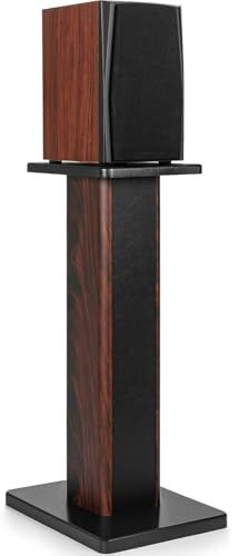 Lautsprecherständer 60 cm (24 Zoll) aus Holz 1er-Set sandbefüllbarem Design | Robuste HiFi-Lautsprecherständer für Heimkino,Universelle Standlautsprecherhalterung für Bücherregale