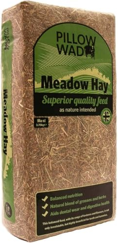 SuperGift.com Natural Pet Bedding Mix, Wood Shavings, Straw and Hay, Nest Material (Meadow Hay 3.75kg)