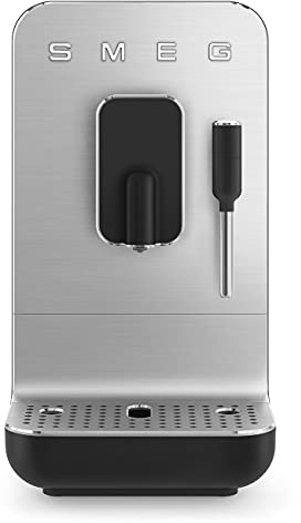 Smeg 50's Style BCC12BLMUK Espresso Coffee Machine - Matt Black (Renewed)
