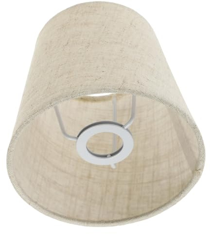 VICASKY Abat-Jour Lin Pour Lampe De Table Abat-Jour De Remplacement Pour Lampe Décorative Structure Métallique Facile À Installer Et À Nettoyer Pour Chambre Salon Bar Hôtel 15.00X14.00X11.00cm