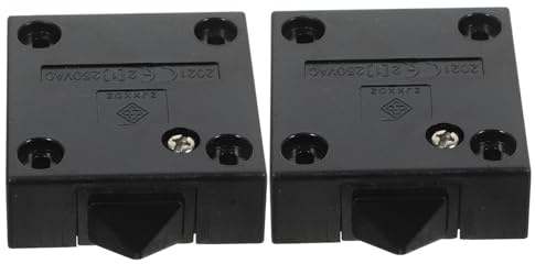 Mikinona 2 pezzi Interruttore Luce Armadio per Luci Armadio Automatico Controllo Porte Mobili Facile Installazione Design Compatto Nero