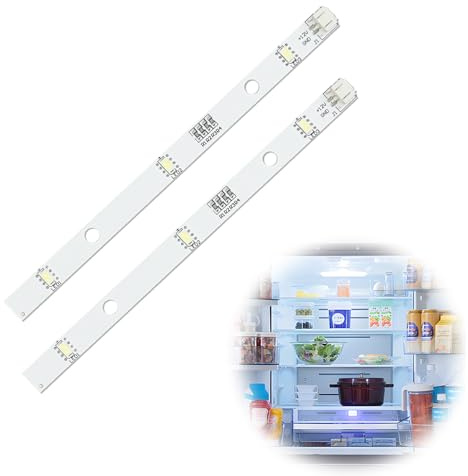 2Pack LED Fridge Strip Light for RONGSHENG/HISENSE, LED Fridge Light Refrigerator Lighting Light Bar E349766 MDDZ-162A 1629348, LEDs Strip Light for Kenwood Fridges KIFF5017 [Energy Class A] DC12V 2W