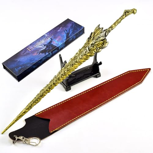 Housunzi Elden Rings Dragon King's Cragblade Modell 30 cm Vollmetall mit Geschenkbox Spiel Sammlerstück Schreibtischdekoration Geschenk für Fans und Sammler