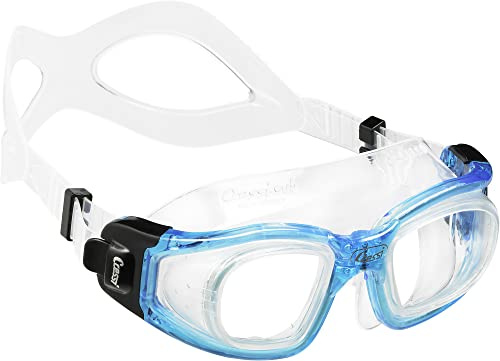 Cressi Galileo Goggles T/Glass - Adult Swimming Goggles With Tempered Glass Anti Fog 100% Anti UV, One Size