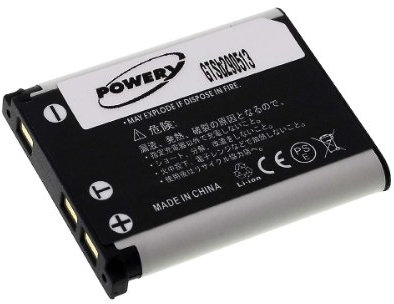 Batterie pour Olympus Type Li-42B, 740mAh / 2,7Wh, 3,7V, Li-ION, Noir