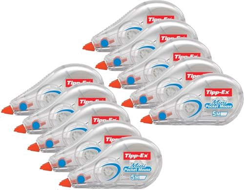 Tipp-Ex 812878 Mini Pocket Mouse Lot de 10 rubans correcteurs