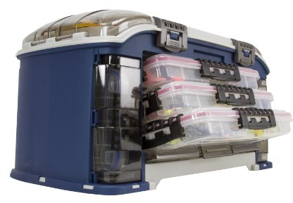 Plano Elite Series Ultimate Angle Tackle System, blau, inkl. 7 StowAway Utility Boxen, Premium Tackle Storage für Angelausrüstung und Zubehör, wasserdichte Hülle